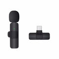 2.4G Wireless Lavalier Microphone Portable Audio Video Recording Mini Mic for iPhone Android Live Broadcast Gaming Phone
