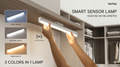 Wireless USB Rechargeable Motion Sensor LED Bar Light Induction Night Light Portable Cordless Magnetic Cabinet Lamp for Kitchen